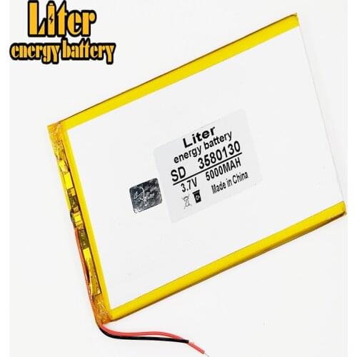 3.7V lithium polymer battery 3580130 5000MAH mobile power Tablet PC DIY