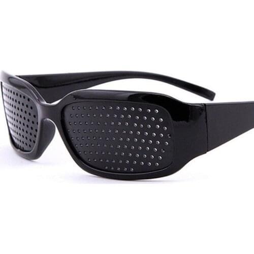 Black Unisex Vision Care Pinholes Eye Exercise Eyeglasses Pinholes Glasses Eyesight Improve plastic High Quality