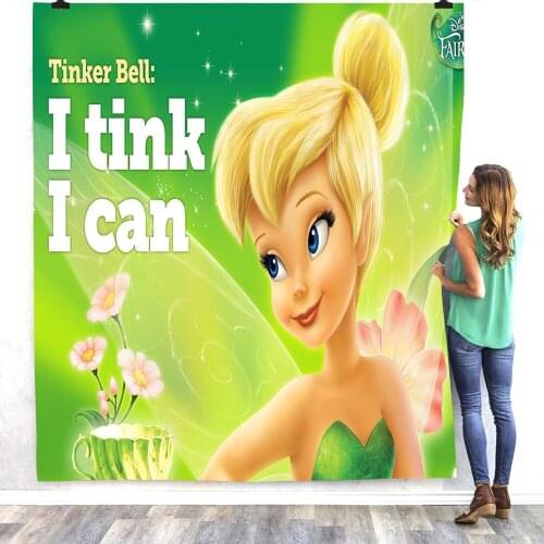 Disney Tinkerbell Flower Fairy Blankets Cartoons Coral Fleece Sherpa Super Soft Throw Duvet Childrens Kids Adult Sofa Bed Cover