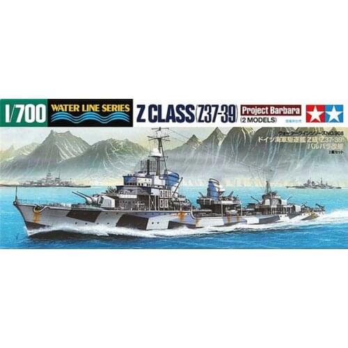 Original Tamiya Assembly Model 1/700 German Z-class Destroyer (Z37-Z39) 31908 Plastic Toy