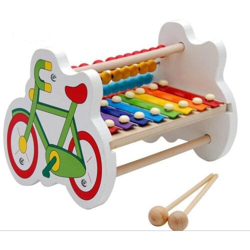 Young Children Boys And Girls Puzzle Music Toys 6-8-10 Months Baby Eight Sound Wood Piano 1-2-3 Years Old Educational Unisex