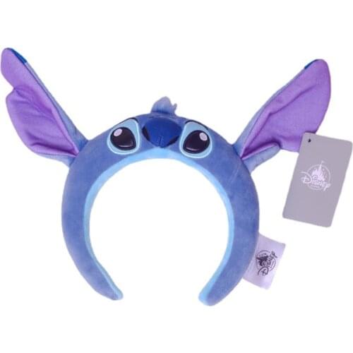 Disney Cute Stitch Plush Toy Hairband Hair Accessories Headband Stitch Ears Headband Cosplay Plush Adult/kids Gift Christmas