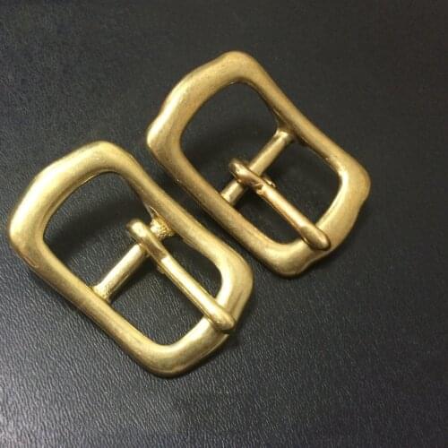 13/16/20mm inner width DIY leather craft belt buckle bag making solid brass metal hardware accessories 5pcs/lot