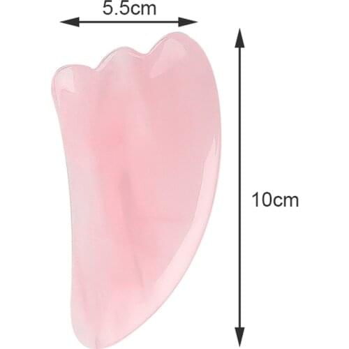 Natural Jade Gua Sha Scraper Board Massage Rose Quartz Jade Guasha Stone For Face Neck Skin Lifting Wrinkle Remover Beauty Care