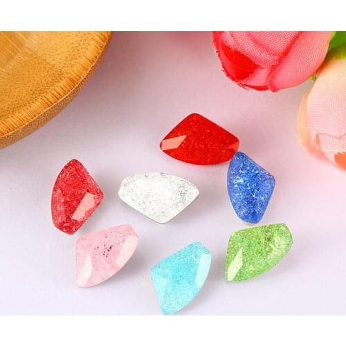 High Quality K9 Glass Crystal Galactic Shape Ics Flowee Fancy Stone 9x14mm Pointback Jewelry Stone
