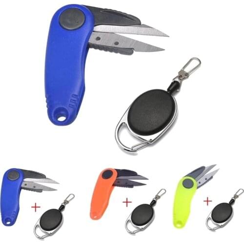 Walk Fish Shrimp-Shaped Stainless Steel Fish Use Scissors Accessories Folding Fishing Line Cut Clipper Fishing Scissor Tackle