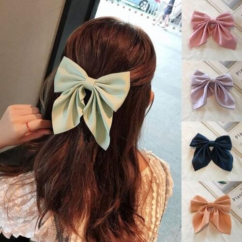 2021 New Arrival Big Bows Elastic Hair Bands Women Girls Headband Fashion Korean Hair Clip Sweet Hair Accessories