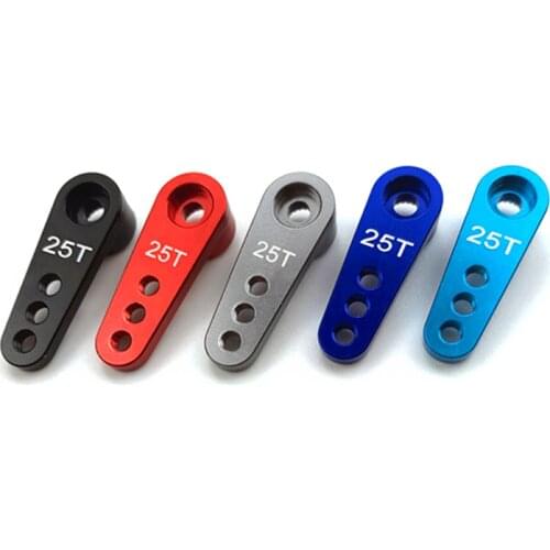 1pcs 25T Aluminium RC Servo Arm Horn Rocker RC Car Models Digital Servo Horn Arm for MG996 MG995 RC Model Motor Accessories