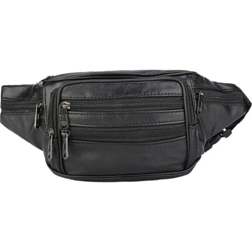 2021 Outdoor Waist Pack Bodypack Sports Chest Bag Waterproof PU Casual Running Hip Bag Waist Zipper Pouch Anti-theft Packs