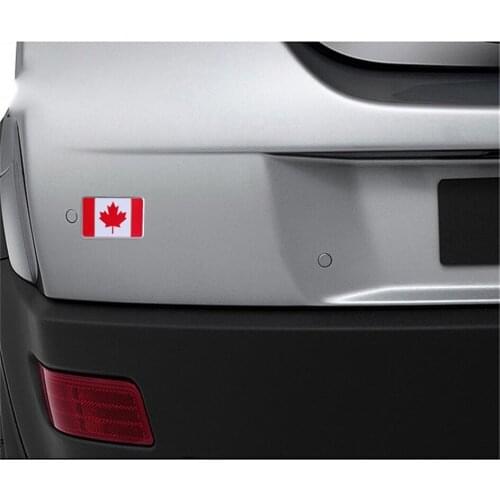 3D Metal Canada Flag Square Car Stickers Decals Car Whole Body Stickers Car Exterior Decoration Car Accessories for Infiniti EX