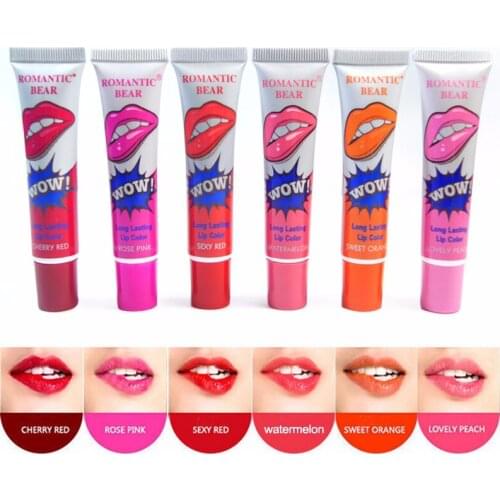 6 Colors Magic Tearing Lip Gloss Peel Mask Tint Pack Long Lasting Waterproof Nourishing Moisturizing Lipstick New