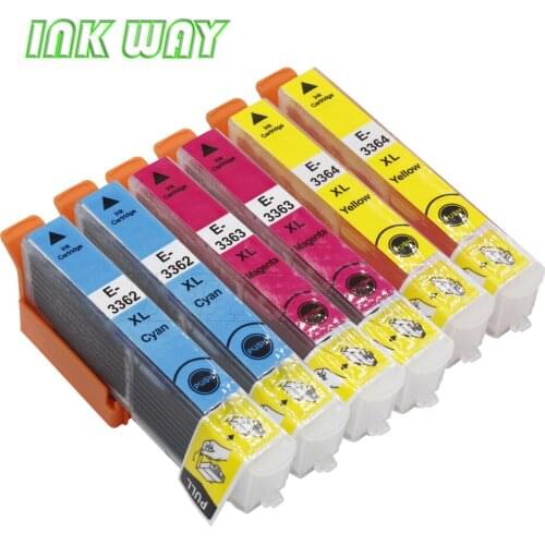 INK WAY 6 pack T3362 T3363 T3364 T33XL compatible ink cartridge for Expression Premium XP-900 XP-635 XP-830 XP-645 etc