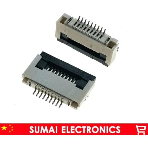 9Pin FPC/FFC connector cable socket 9 pin 0.5mm connector for LCD screen interface of DVD/GPS/MP3 ect.9P