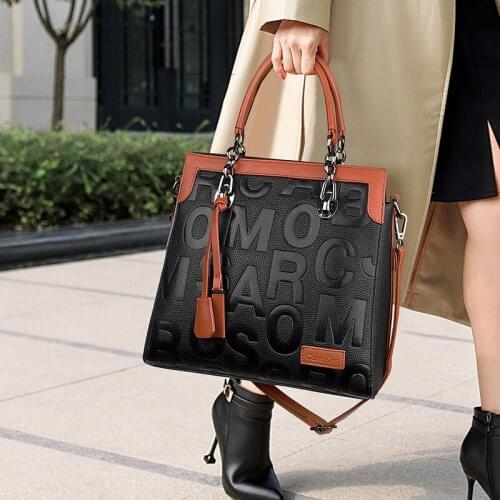 Big Bags For Women 2021 Top Quality Large Capacity Shopper Tote OL Hand Bags Letter Crossbody Handbags Brand Lady Travel Bags A4
