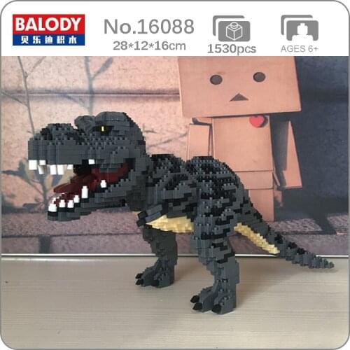 CB Balody 16088 Animal World Tyrannosaurus Rex Monster 3D Model DIY Mini Diamond Blocks Bricks Building Toy For Children No Box