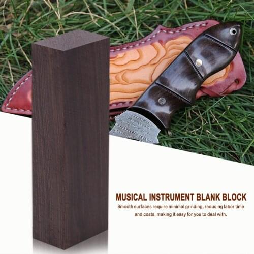 Block Wood Ebony Lumber Material Handcraft Ebony Lumber Blanks Handles Timber DIY Craft Wood for DIY Knife Handle