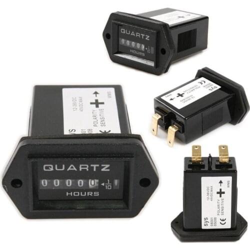 DC12-36V Digital Engine Hour Meter Timer for Marine Boat Lawn Truck Tractor