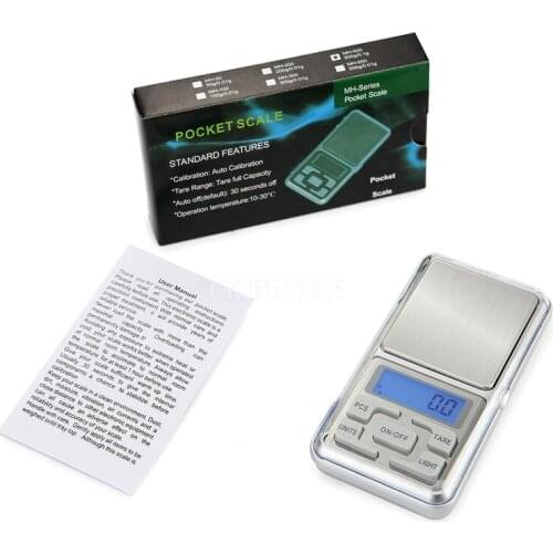 DHL FEDEX 100PCS 200g 0.01g Digital Electronic Jewelry Diamond Pocket Scale with Retail Box