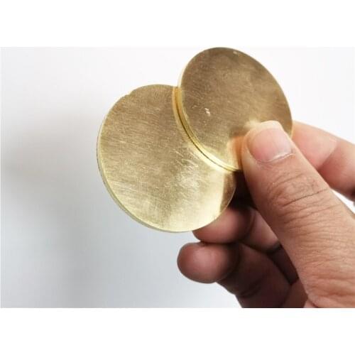 Diameter 50x3mm circular round H62 Brass plate 3mm thickness copper plate custom made CNC metalworking