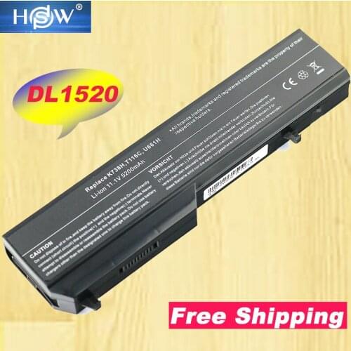 HSW 5200mah 6cells Replacement N958C T114C T116C U661H Laptop Battery For Dell Vostro