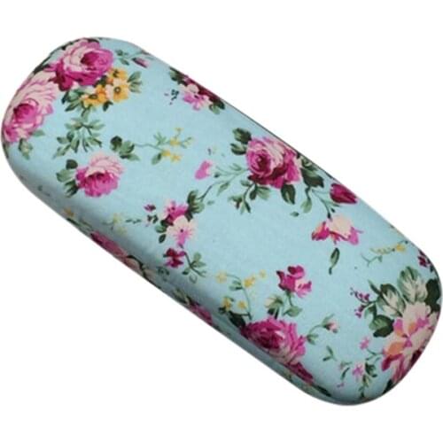 New Eyeglasses Hard Case For Glasses Women Optical Cases Floral Print Eyewear Spectacles Box Holder Eye Glass Case