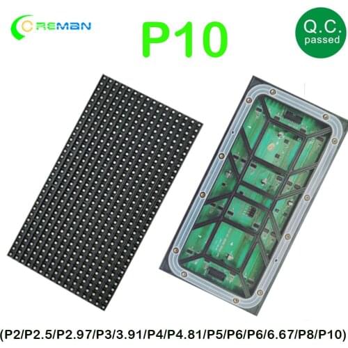 P10 Outdoor LED module Panel SMD P10 LED Modules 320*160mm 32*16 pixels 1/4 scan full color video board sign P10 P12 P16 P20