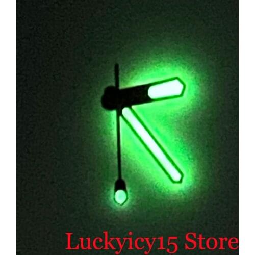 Fit NH35A NH36A 7S26 4R35 4R36 C3 Green Luminous Polished Watch Hand Needles