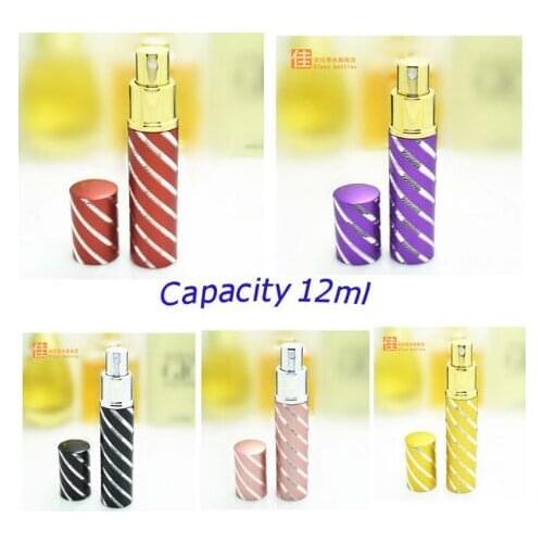 Capacity12ml 200pcs/lot Portable spray perfume bottles High quality seal leakage Multicolor optional