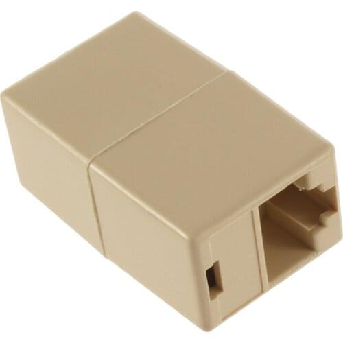 Professional Small Size RJ45 for CAT5 Ethernet Cable LAN Port 1 to 1 Socket Splitter Connector Adapter