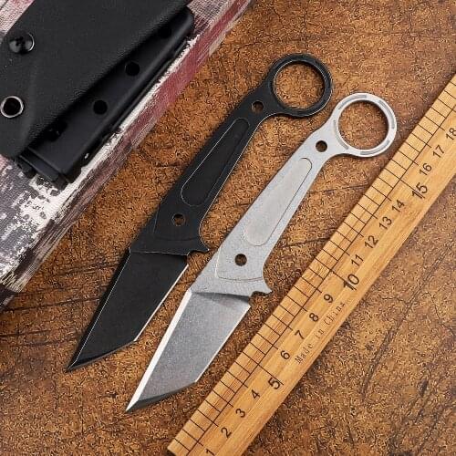 Fixed knife DC53 blade straight knife outdoor tactical self-defense camping fishing hunting survival EDC tool belt K sheath
