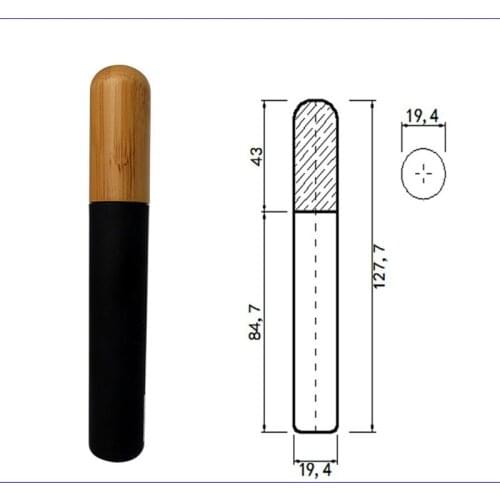 10/20/30pcs 6ml Empty Cosmetic Packing Containers Makeup Black Mascara Tubes Eyelash Cream Refillable Bottle Bamboo Cap