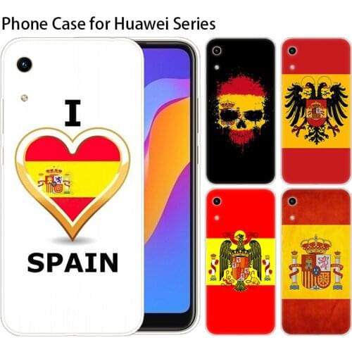 Luxury Silicone Case Spain Spanish flag for Huawei NOVA 5 5i Mate 30 Lite Y9 Prime P Smart Z Plus 2019 Honor 8S 8A 9X 20 Pro