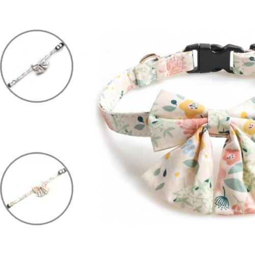 Removable Lovely Pet Dogs Butterfly Ties Collar Adjustable Pet Collar Ties Strong for Hiking