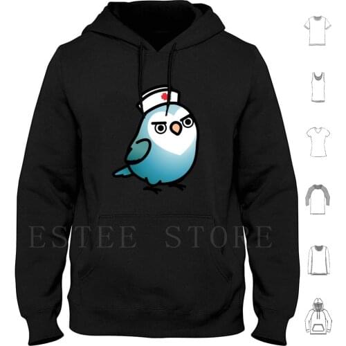 Sassy Nurse The Lovebird Hoodies Long Sleeve Lovebird Nurse Bird Birb Birdhism Birdism