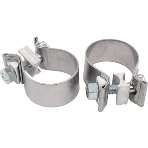 2" 2.5" 3" 3.5" Lap Button Joint Exhaust Narrow Band Clamp 2 3 Inch Car Motocycle Exhaust Sleeve Stainless Steel Muffler Clamp