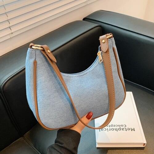 Vintage Half a Month Underarm Bag 2021 New High-quality PU Leather Womens Designer Handbag Luxury Brand Shoulder Bag Travel Bag