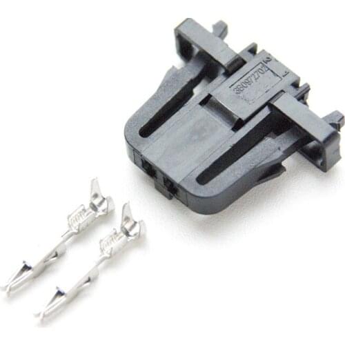 10pcs/lot 2 Pin/Way 1.5mm Female Auto Electrical Trunk Light Connector License Plate Light Plug Socket For VW AUDI 3B0 972 702