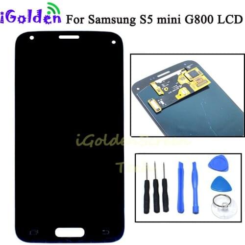 100% Tested 4.5'' Replacement For SAMSUNG Galaxy S5 Mini G800 G800F G800H LCD Display Touch Screen Digitizer Assembly