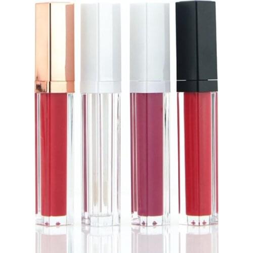 20pcs 5ml Rose Gold Lip Gloss Tubes Empty Lip Glaze Bottle DIY Clear Lip Gloss Container Refillable Empty Bottles Make Up Tool