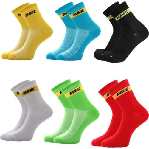 2021Professional Cycling Socks High Cool Tall Mountain Bike Socks Outdoor Sport Compression socks Sale Running Socks