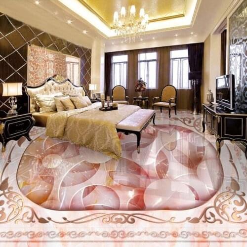 Custom Floor Mural 3D Stone Grain Jade Carving Living Room Bedroom Bathroom Floor Sticker PVC Thickened Self-adhesive Wallpaper