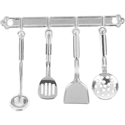 5pcs/Set Miniature Mini Cookware Tools Miniatures Casa De Munecas 1:12 Kitchen Dollhouse DIY Dollhouse Accessories Kit 5*3cm