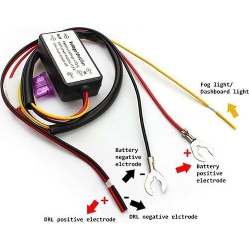 Car Daytime Running Light Controller Controller Automatic ON/OFF Harness Controller Module DRL Relay