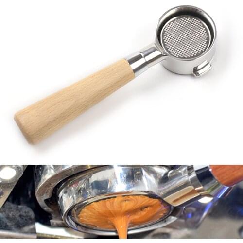 Behogar Coffee Bottomless Portafilter 51mm Filter Holder Replacement Filter Basket Handle Coffee Accessories For Home Bar