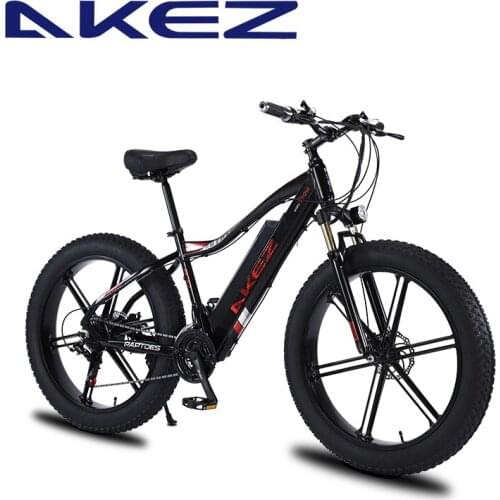 26" Electric Mountain Bike with 750 W Motor 48V 13Ah Removable Lithium Battery Shimano 21 Speed Shifter Premium Full Suspension