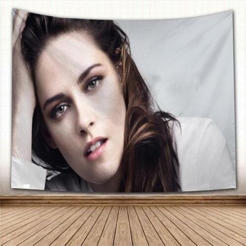 Kristen Stewart Wall Tapestry Home Decoration Wall Carpet Rectangular Modern Printing Fabric Yoga Mat Blanket Tapestry New