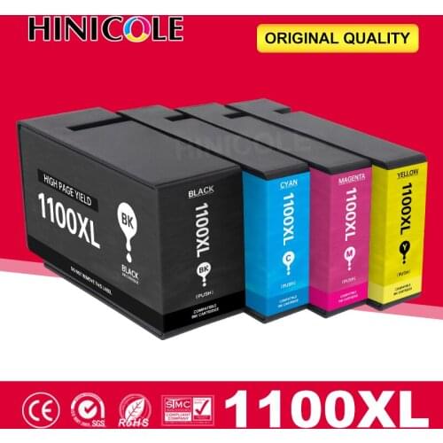 Hinicole PGI 1100 XL Ink Cartridge For Canon PGI-1100 1100xl MAXIFY MB2010 MB2110 MB2710 Printer Full Ink with Chips