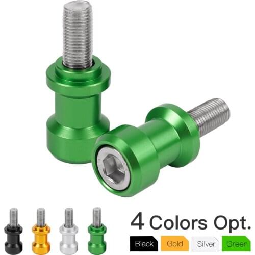 Billet CNC 12mm Swingarm Spools For Kawasaki ZX-6R 1995-1997 ZX-9 9R 1993-1997 CNC Swingarm Swing Arm Spool