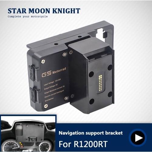 Motorcycle navigation bracket For BMW R1200RT R1250RT handheld gps navigator usb charger Phone Navigation holder