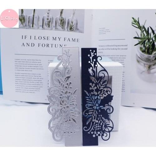 Flower Border Metal Cutting Dies Scrapbooking Photo Album Cards Making Craft DIY Stencil Clear Stamps and Slimline Card Dies